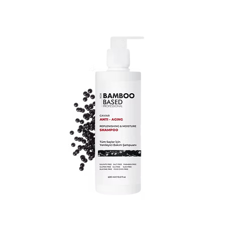 Anti Aging Caviar Bamboo Kömürü Saç Bakım Şampuanı 400ML Yıpranmış Saçlar İçin Güçlendirici Formül by SaçBakım