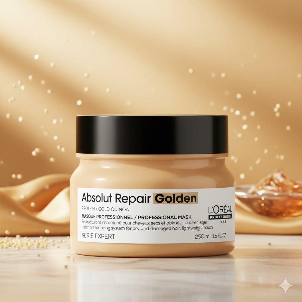 Loreal Professionnel Paris Serie Expert Absolut Repair Golden Onarıcı Maske Yıpranmış Saçlar İçin 250 Ml